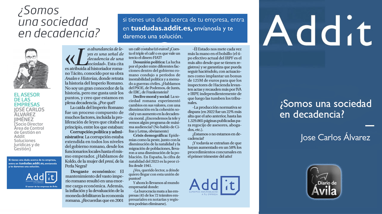 Somos una Sociedad en Decadencia